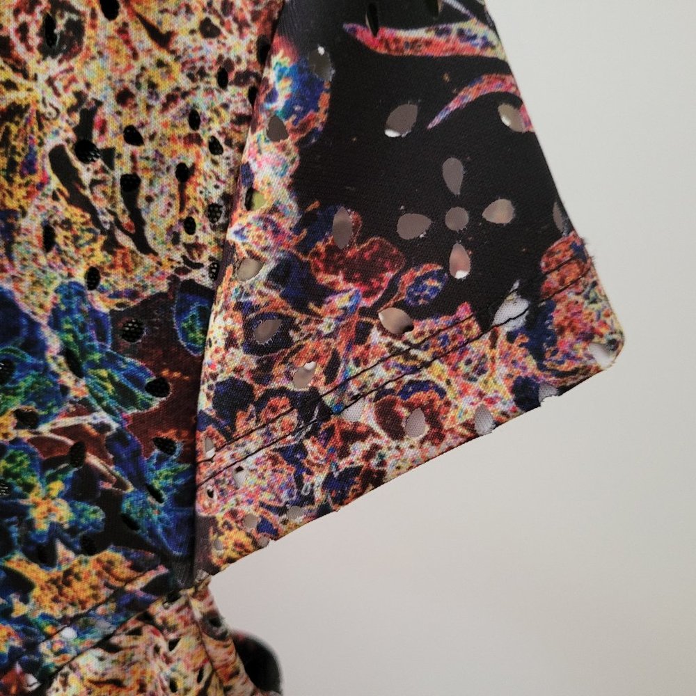 SOLD - Nicole Miller Abstract Print Dress US 8 - Picture 6 of 11